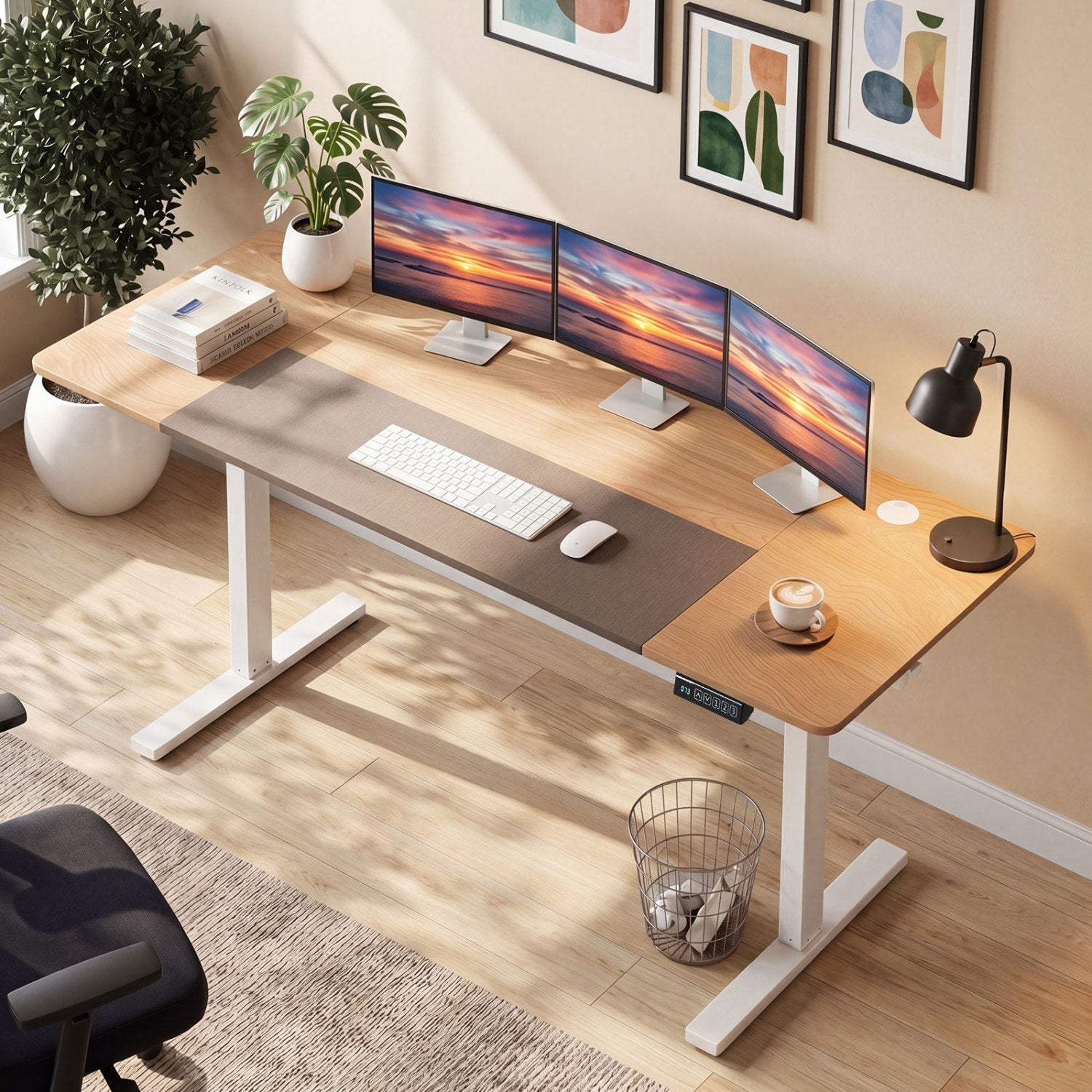 Electric Standing Desk 63x24 Inch with Memory Presets