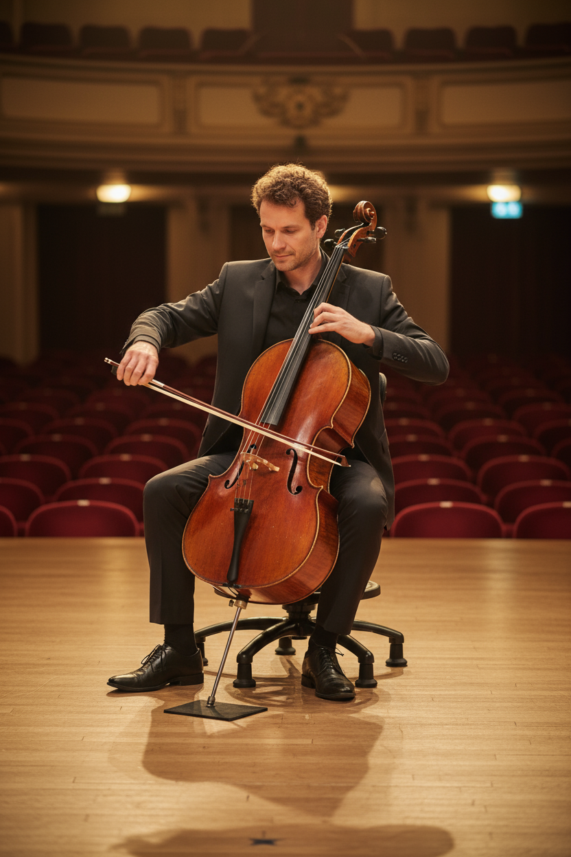 Performer Stealth Chair Series Studio Stool With Backrest