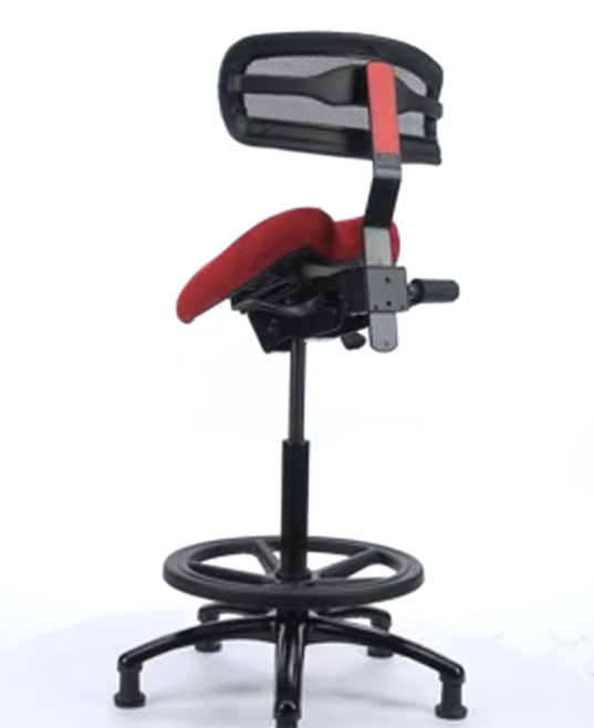 Performer Series Studio Stool With Backrest - Stealth Chairs