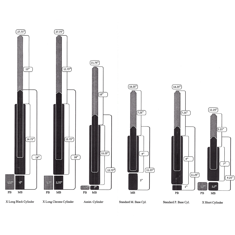 EXTRA TALL CYLINDERS