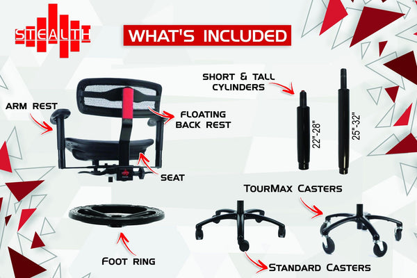 Stealth Standard Chair- Standard Size Seat