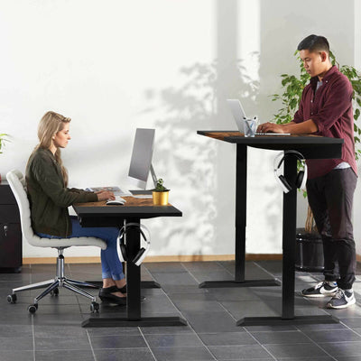 48 Inch Electric Sit to Stand Desk with Keyboard Tray