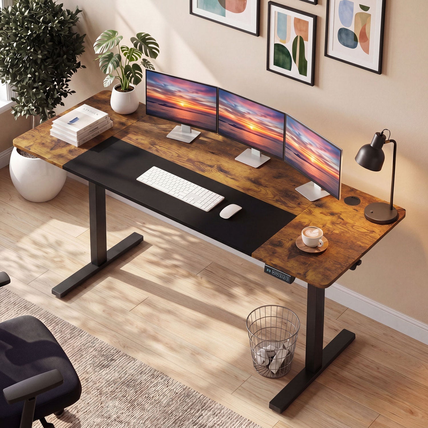Electric Standing Desk 63x24 Inch with Memory Presets