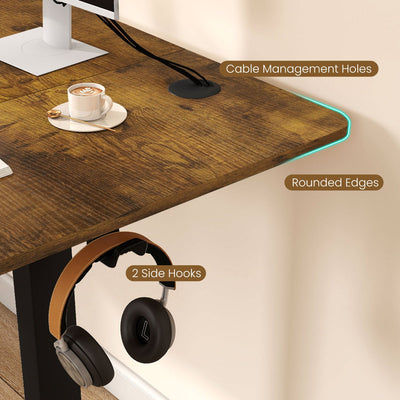 Electric Standing Desk 63x24 Inch with Memory Presets