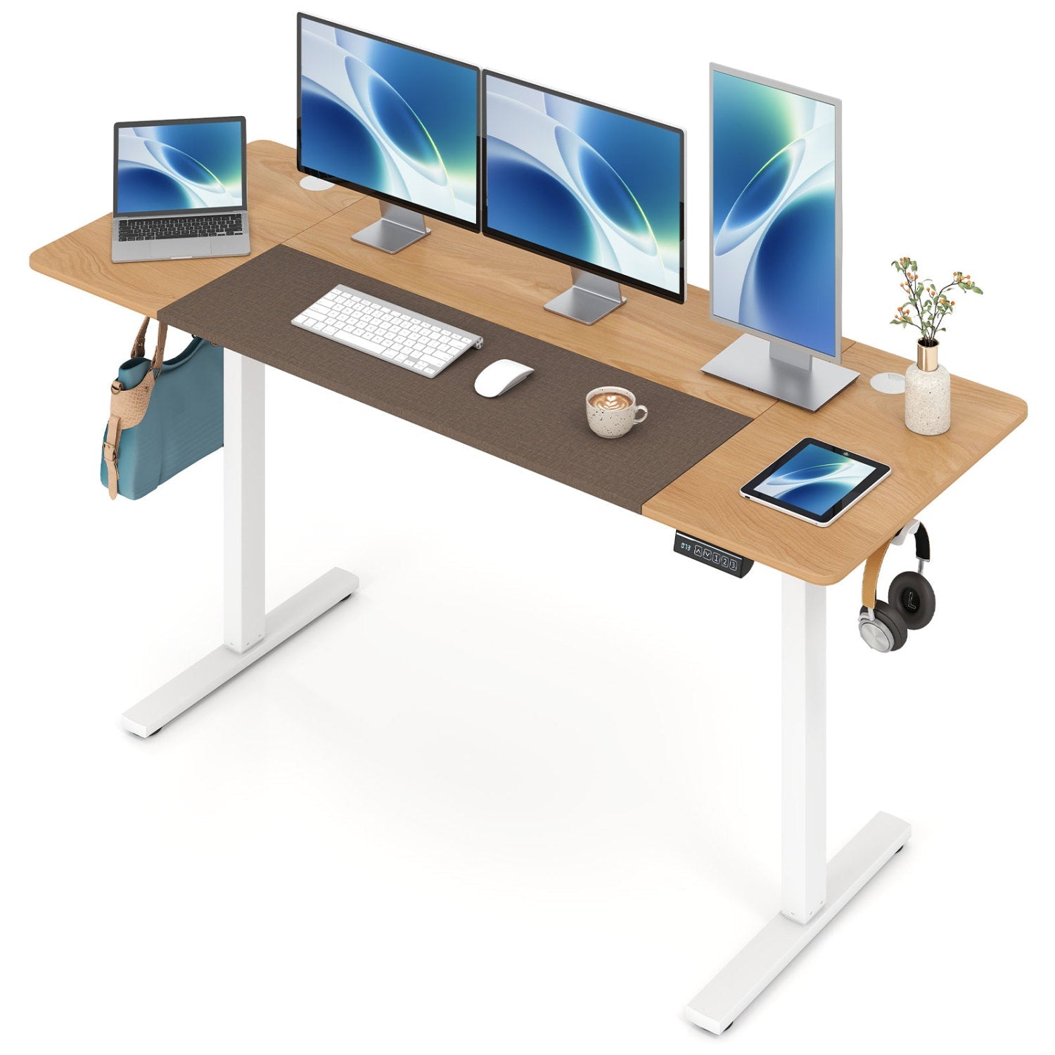 Electric Standing Desk 63x24 Inch with Memory Presets