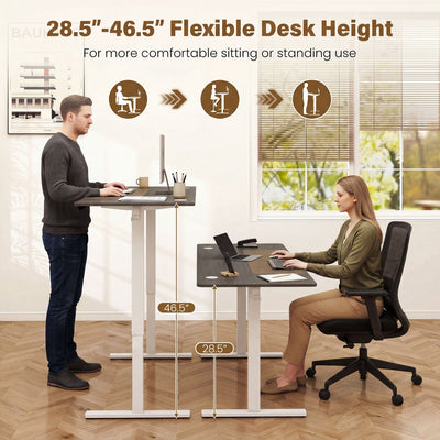 Electric Standing Desk 63x24 Inch with Memory Presets