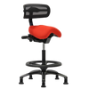  Performer Series Studio Stool With Backrest - Stealth Chairs