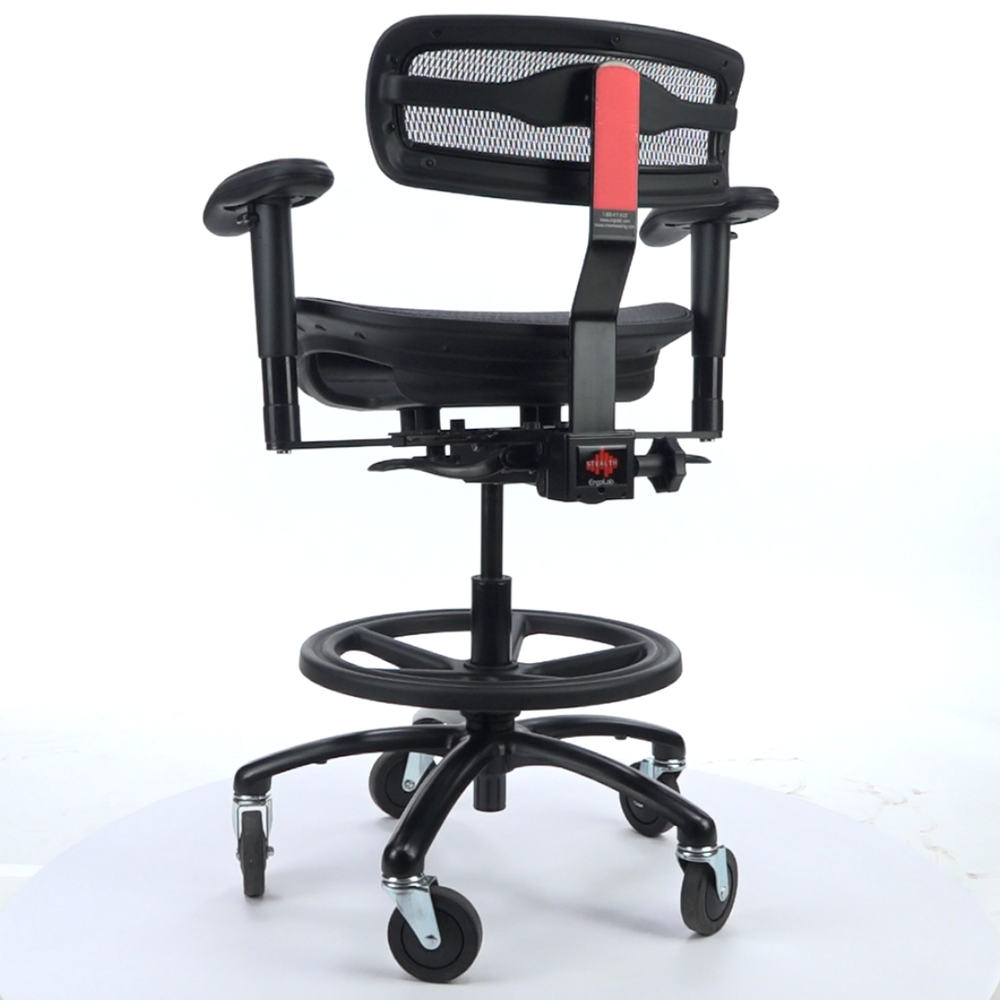 Stealth Pro Chair-Music Engineer Chair With Tourmax Casters – ErgoLab