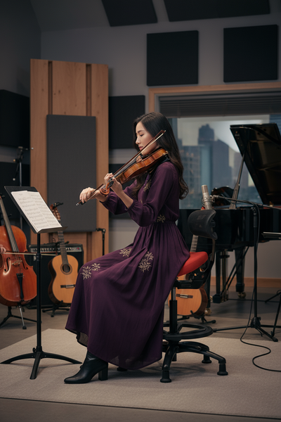 Performer Stealth Chair Series Studio Stool With Backrest