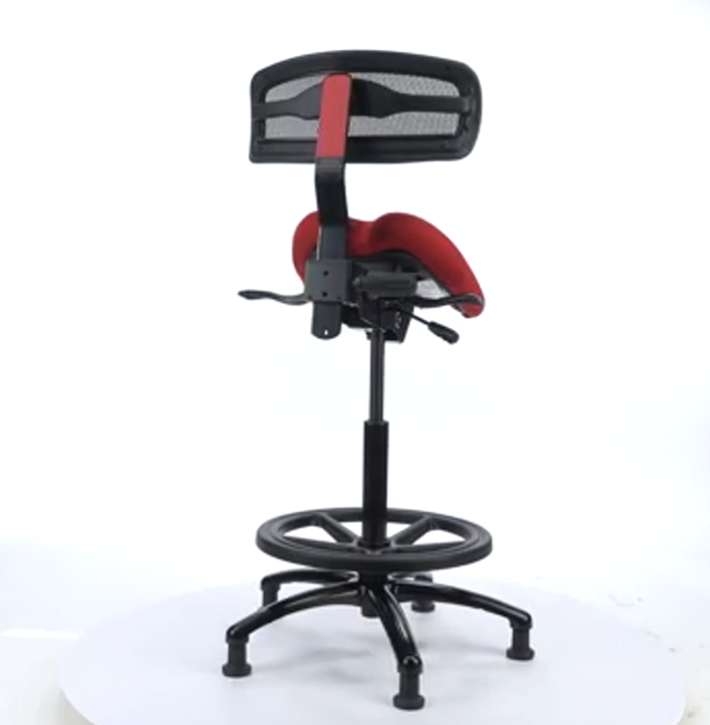  Performer Series Studio Stool With Backrest - Stealth Chairs