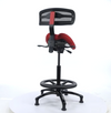  Performer Series Studio Stool With Backrest - Stealth Chairs