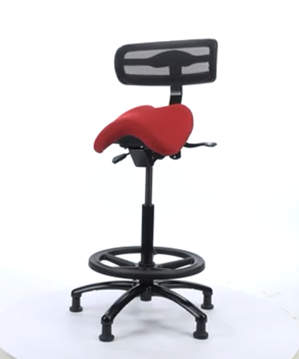  Performer Series Studio Stool With Backrest - Stealth Chairs